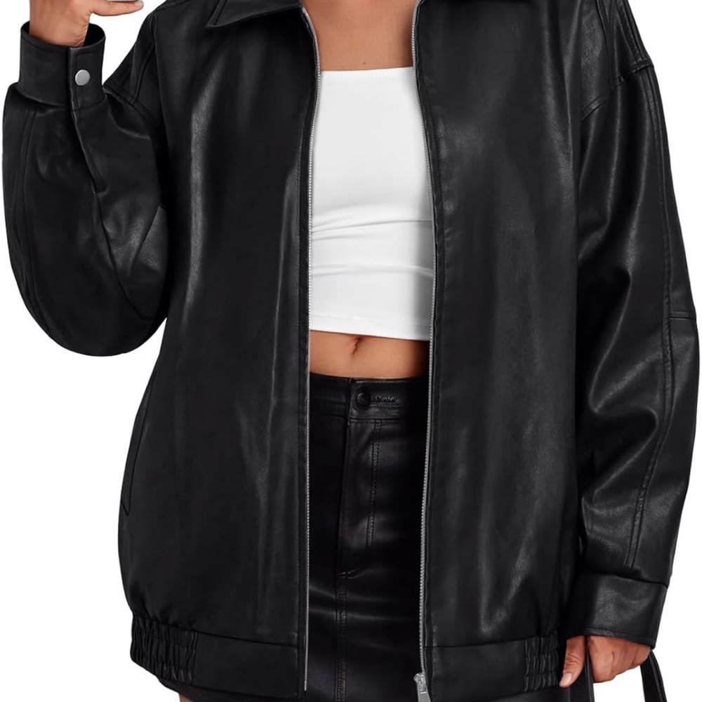 Women's Black Leather Jacket